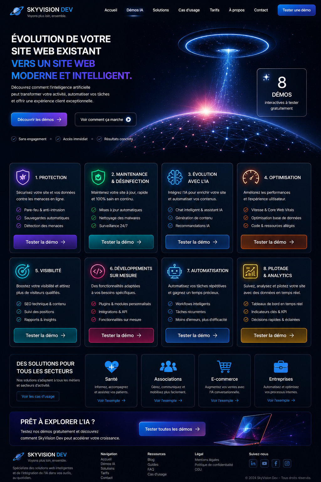 Présentation de l’offre d’évolution Skyvision Dev